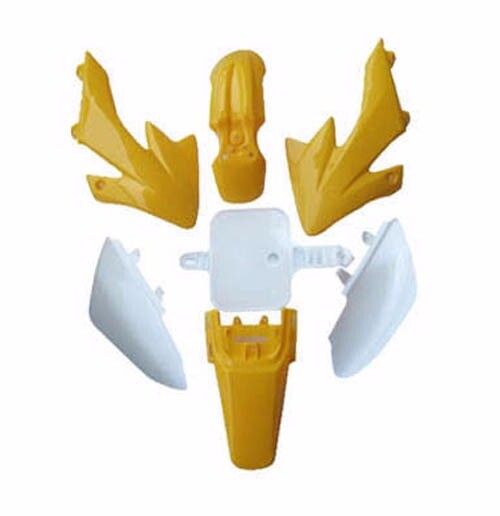 Yellow Plastics Sticker Kit for Seat for Honda CRF50 Atomik Dirt Bike 110cc 125cc