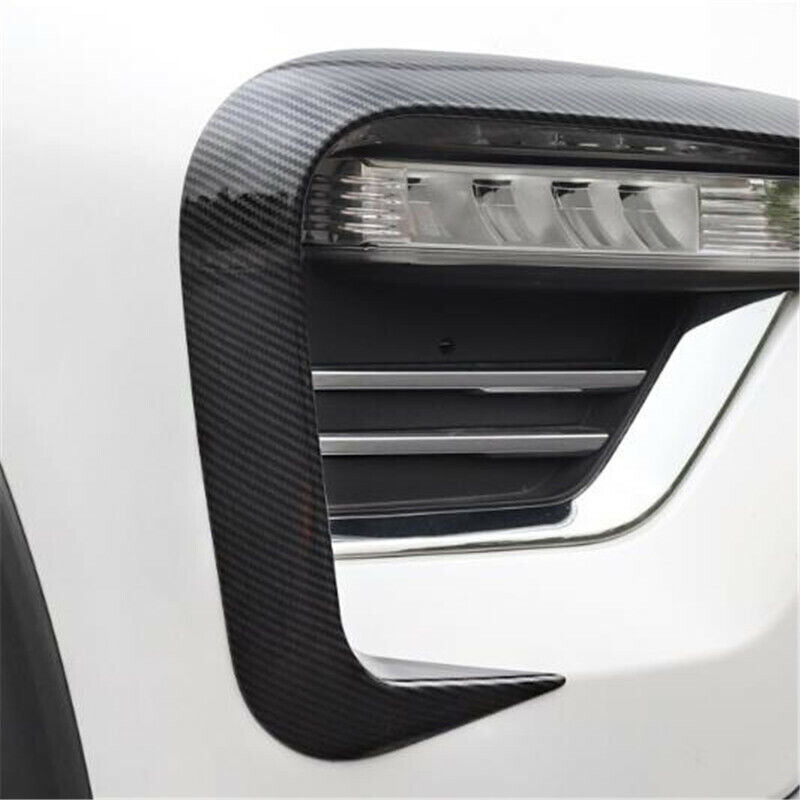 Carbon fiber front fog light bezel trim for ford Explorer 2020 - 2022