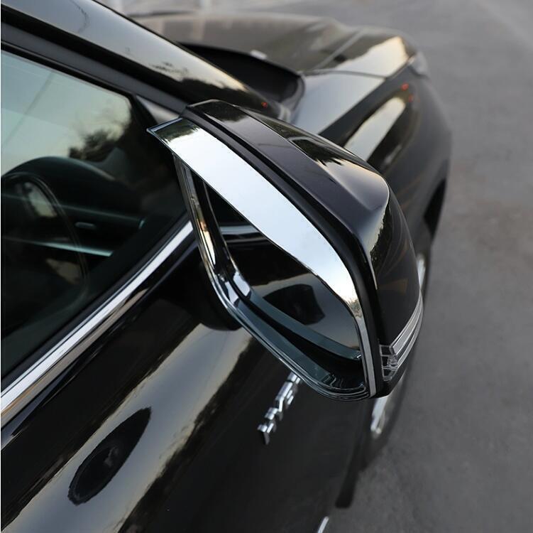 for Toyota Grand Highlander 24-25 Chrome Mirror Rain Eyebrow Fame Cover Trim 2P