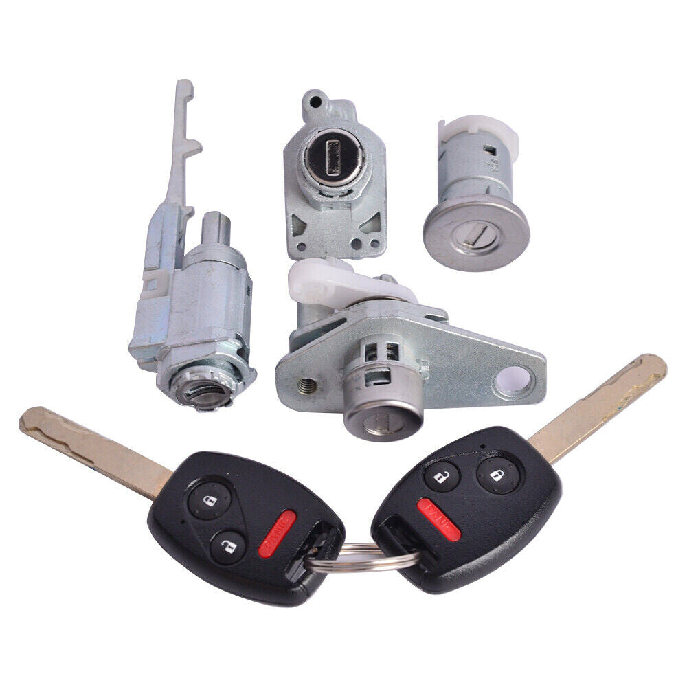 Ignition Switch Door Barrel Trunk Fuel Cap Lock Kit for Honda for CIVIC 2006-2008 US