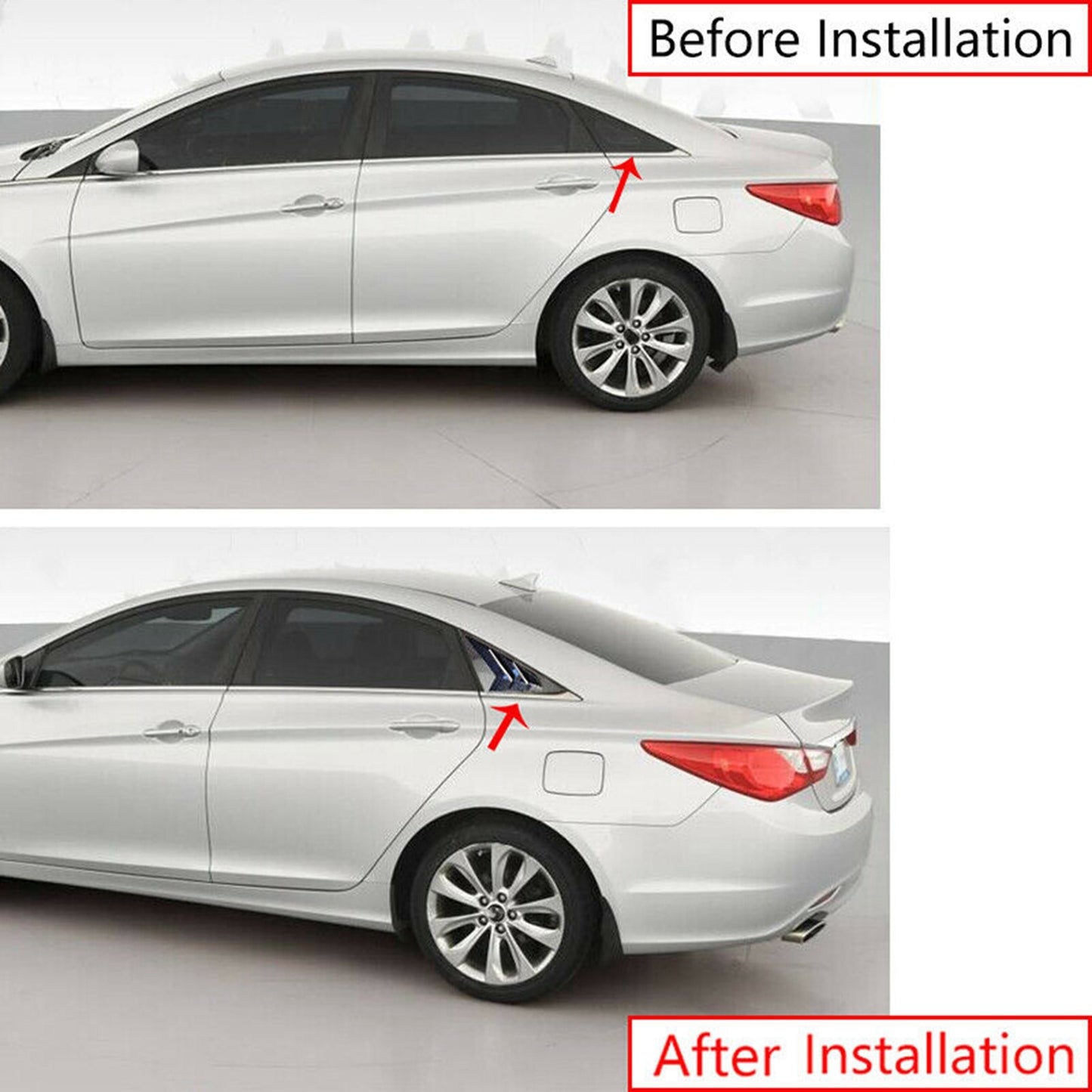 Carbon fiber side vent cover trim for the modern Sonata 11-14 A