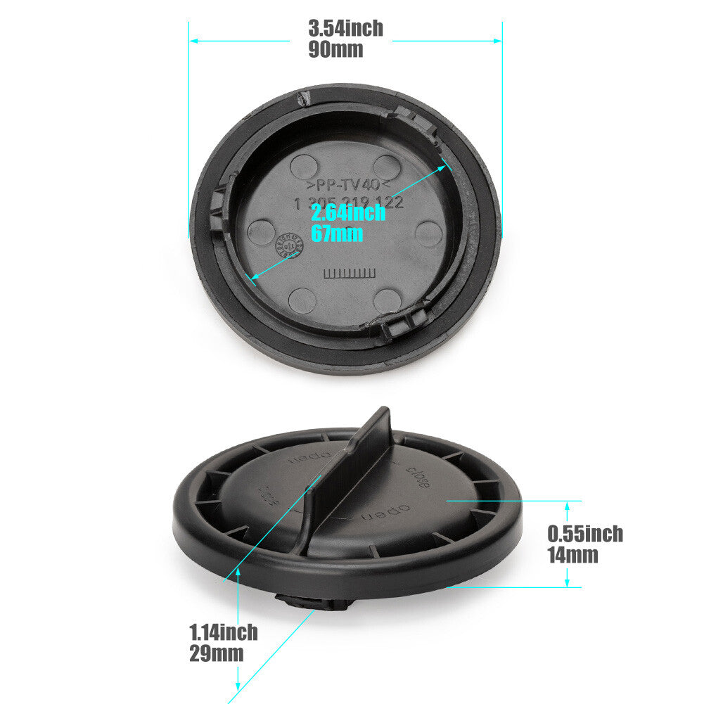 1305219122 Black Headlight Dust Cover 3.54For for Mercedes Benz W204 W171 W212 W222