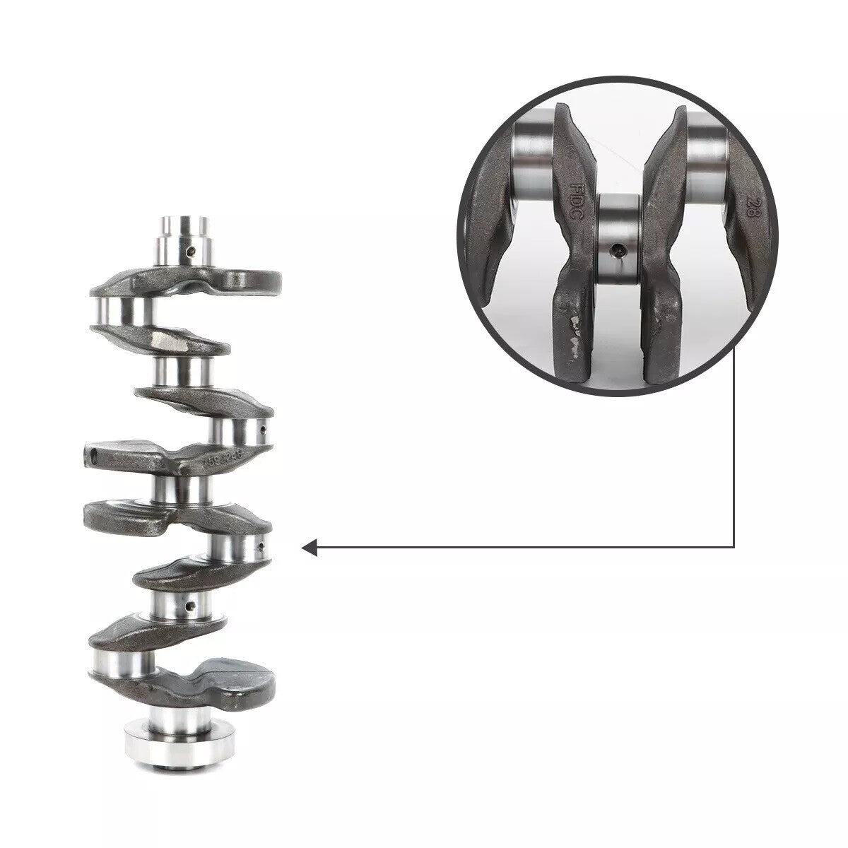 Engine Crankshaft for BMW 220i 228i 228ix 320I 320ix 2012-16 F22 F23 F30 F31 2.0