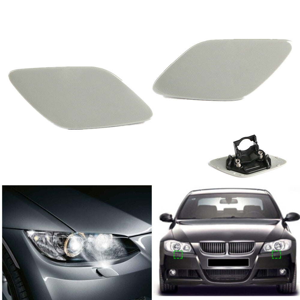 pair of front bumper headlight washer caps (L+R) suitable for BMW E92 Coupe, E93 328i, 335i
