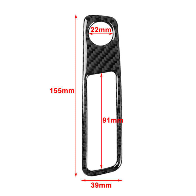 Carbon Fiber Console Volume Adjustment Panel Cover Trim for Audi A4 B9 2017-2020