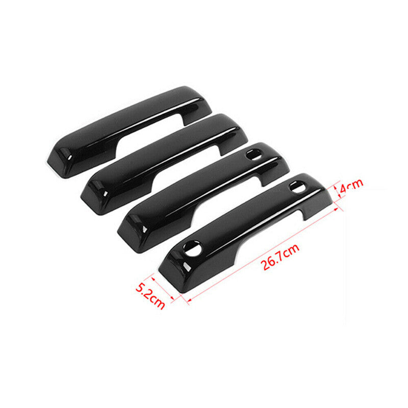 Glossy Black Exterior Door Handle Cover Trim for ford F-150 F150 2021 2022 2023