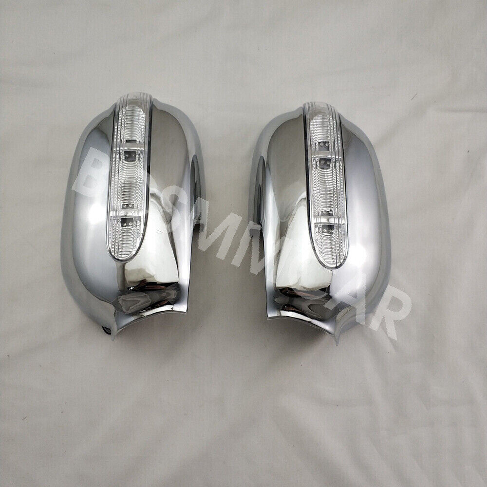 Fit For 1993-1997 for Toyota for Corolla Chrome Side Rear View LED Mirror Cover Trim