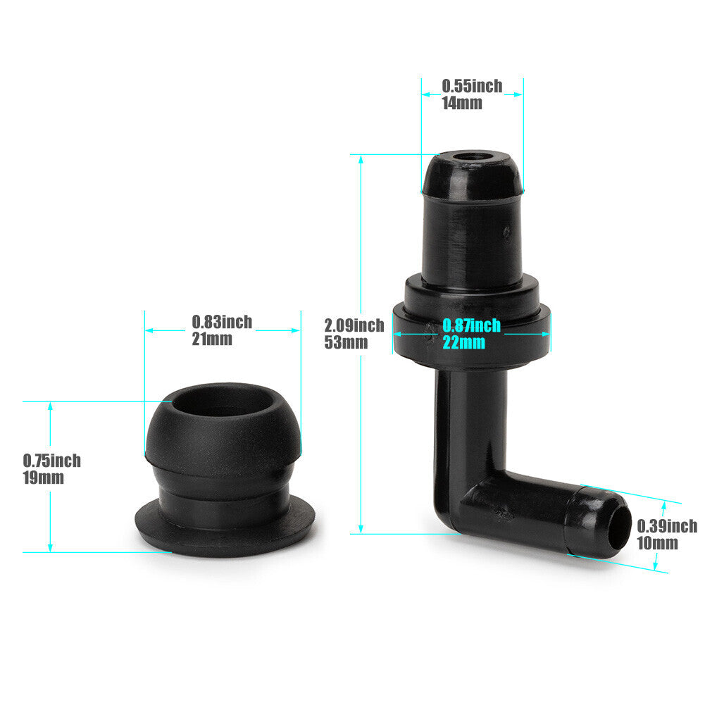 2x 17130-PK1/PM6-003 for Civic CR-V CRX for Honda Accord 90¡ã PVC Valve Grommet Kit
