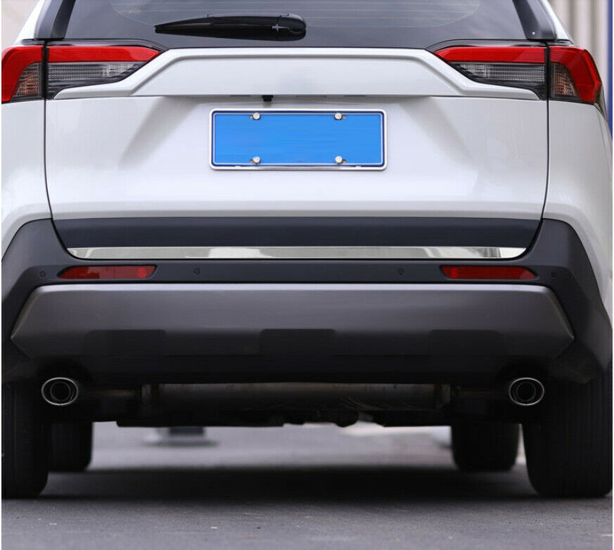 Fit For 2019-2022 for Toyota RAV4 stainless Rear Door Trunk Lid Tailgate Strip Trim