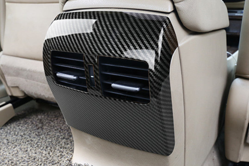 Carbon Fiber Rear Armrest Box Air Vent Outlet Panel for Honda Accord 2008-2012