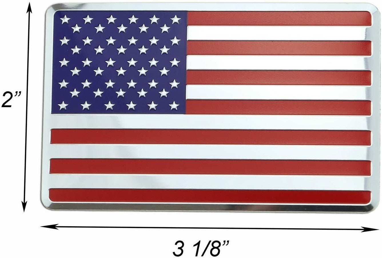 Car side fender rear trunk badge sticker American flag for ford
