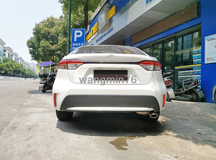 for Toyota for Corolla 2019-2023 Black+silver Car Exhaust Pipe Tail Muffler End Tip