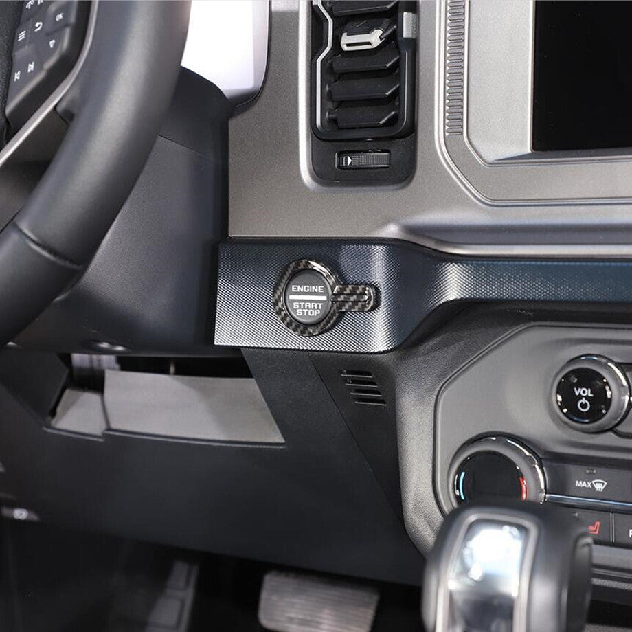 Car Engine Start/Stop Button Cover Trim for ford Bronco 21-24 Accessories Carbon