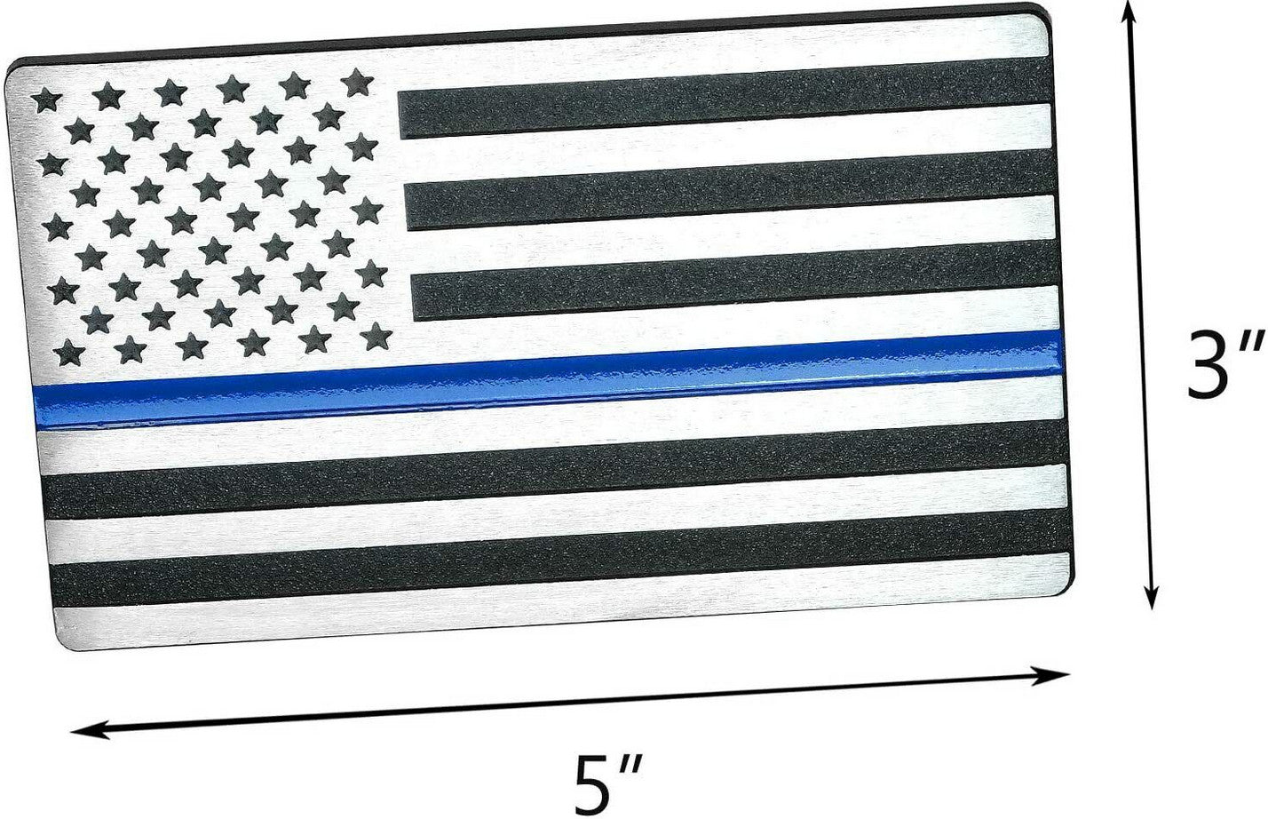 Car side fender rear boot badge chrome black and blue American flag applicable to for ford