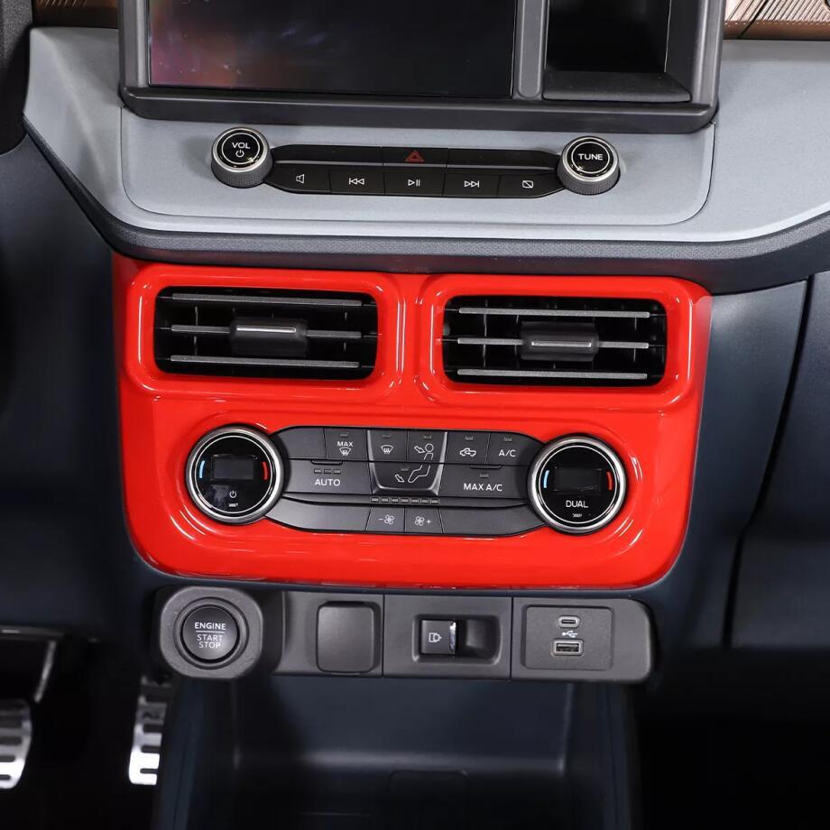 For 2022-2024 for ford Maverick Red Interior Central Control A/C Panel Cover Trim 1P