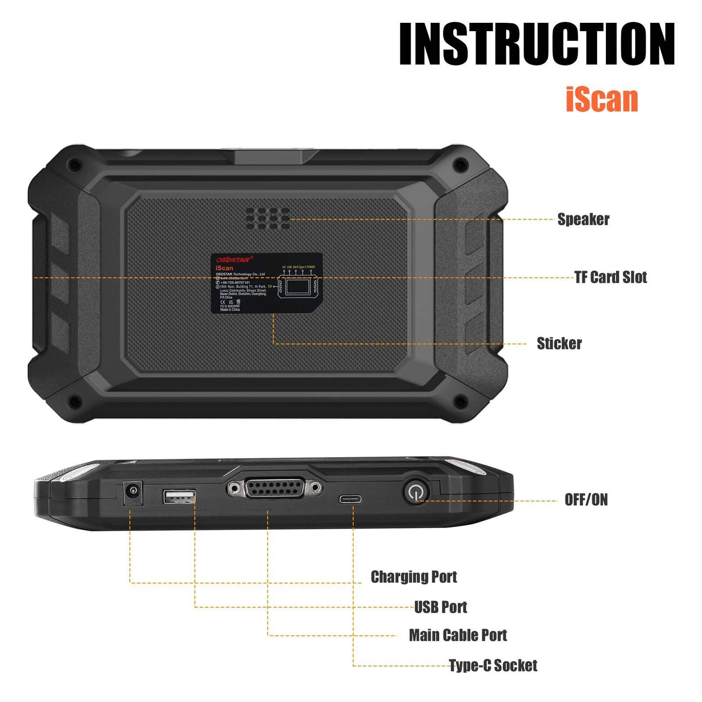 OBDSTAR iScan for Motorcycle Diagnostic Scan Tool help data light reset