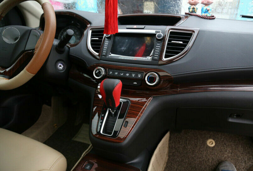 Console Gear Shift Frame Cover Trim for Honda CRV CR-V 12-2016 Peach Wood Grain