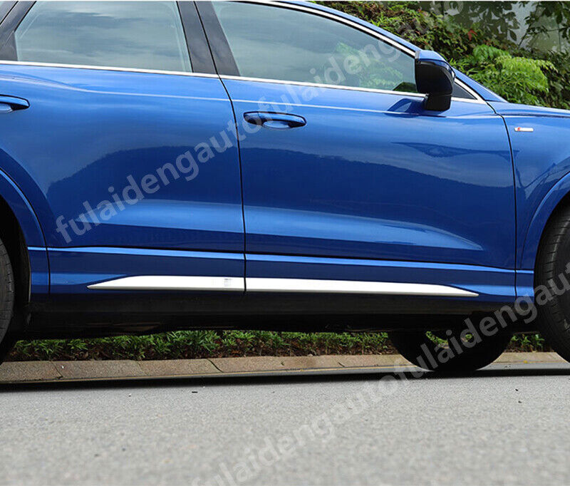 for Audi Q3 2019-22 Chrome Steel Body Door Side protection Molding Cover Trim 4x