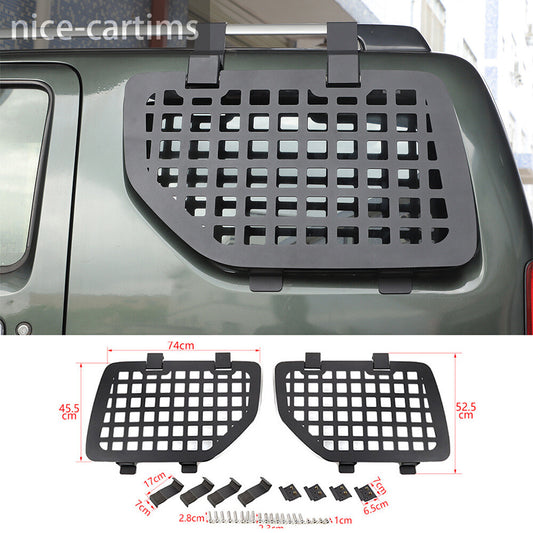 Alloy/Iron Rear Window Glass Armor Protector Trim Fit for Suzuki for Jimny 2007-2017