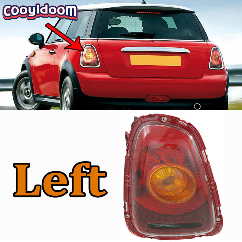 Suitable for 2007, 2008, 2009, and 2010 Cooper hatchbacks with yellow turn indicator on the left taillight.
