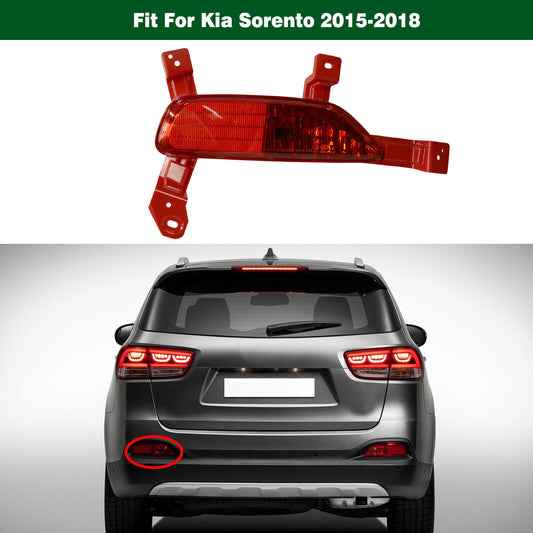 Left Tail Rear Bumper Reflector Lamp Fog Light for Kia Sorento 2015 2016-2018