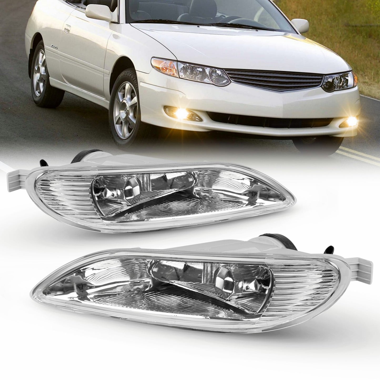 Suitable for 2005-2008 for Toyota for Corolla front bumper fog lights (1 pair, approximately).