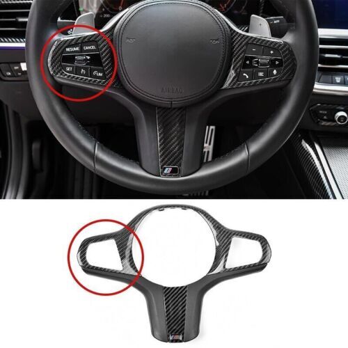 Carbon Fiber Car Steering Wheel Cover Trim Frame Fit for BMW X3 G01 G08 X3M F97