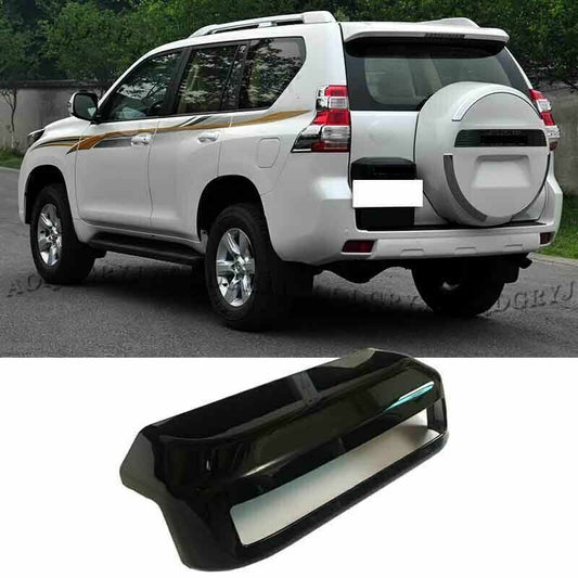 Piano Black Tailgate License Moulding Trim Cover for TOYOTA PRADO 150 2014-2017