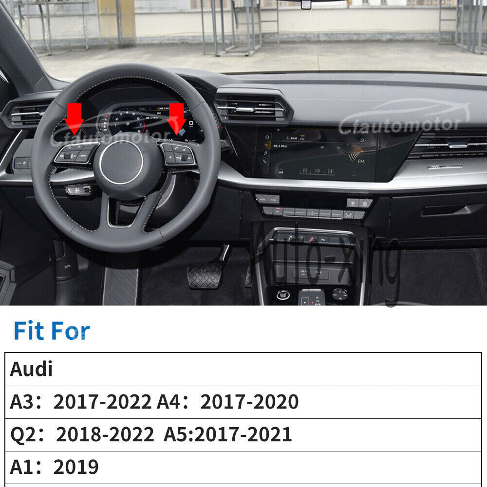 2 Sets Magnetic Carbon Shift Paddles for Audi RS3 RS4 RS5 S3 S4 S5 A3 A4A5 2016+