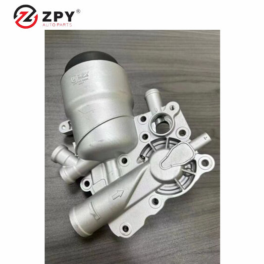 ZPY New Oil Filter Housing W/ Thermostate for Audi A6 A7 3.0 Diesel 059115389K