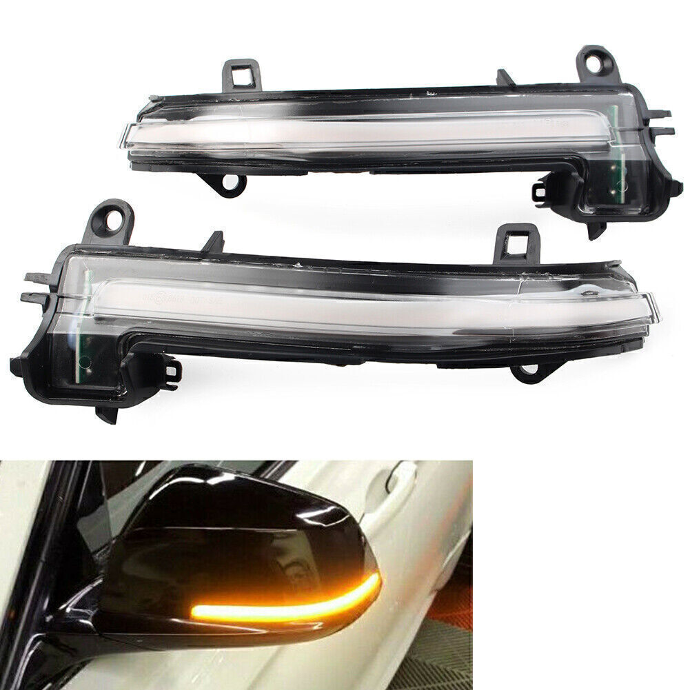 for BMW 1/2/3/4 Series F20 X1 E84 i3 Dynamic Turn Signal Mirror Sequential Light
