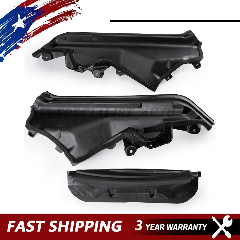 3Pcs Engine Upper Compartment Partition Panel 51717169419 for BMW X5 X6 E70