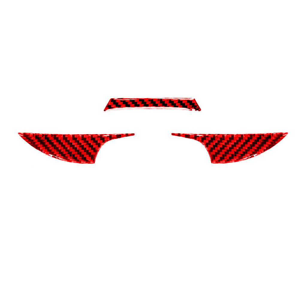 Red Carbon Fiber Dashboard Decorative Cover Trim for Toyota Highlander 2008-2013