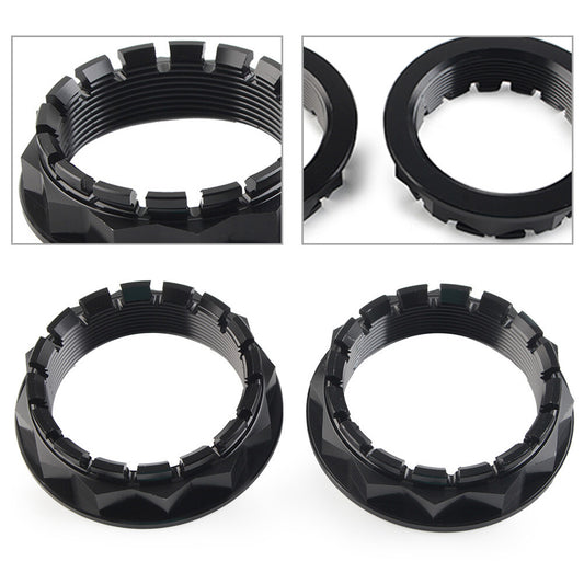 Rear Wheel Axle Nuts Fit for Ducati V4 1098 1198 1199 1299 Motorcycle Black 2pcs