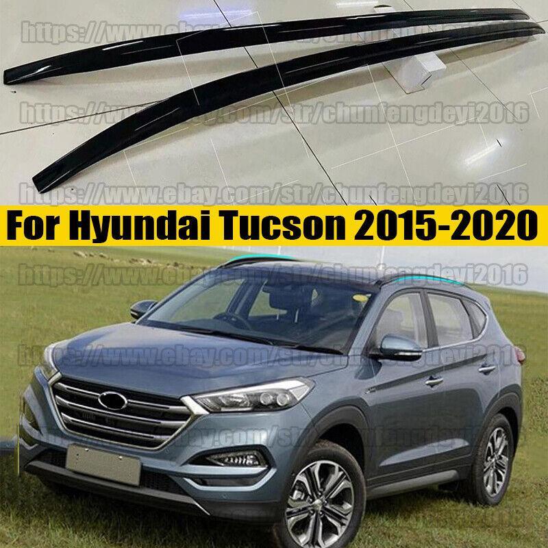 Fits for Hyundai for Tucson 2015-2020 Car Black Roof rails Roof Rack Side Rail 2pcs