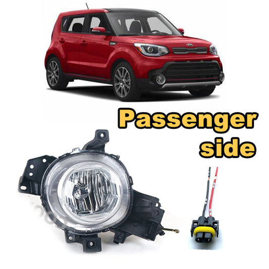 Right front bumper Passenger fog light with connector For 2017-2019 for KIA Soul
