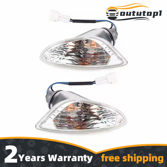 2 Transparent Rear Turn Signal Indicators for Motorcycles LX 50, 125, 150, and LXV150
