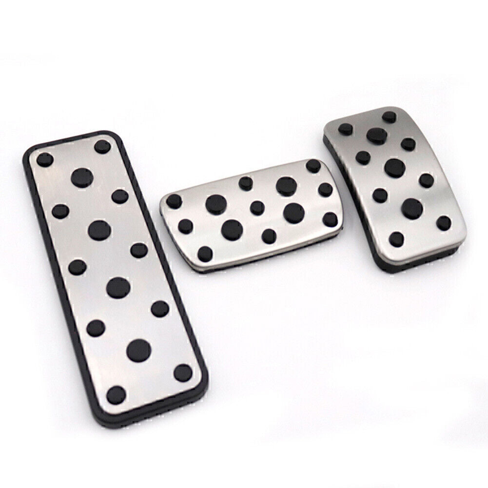 3-Piece Car Foot Gas Brake Pedal Cover Kit for Subaru Legacy 15-20 Outback 14-20