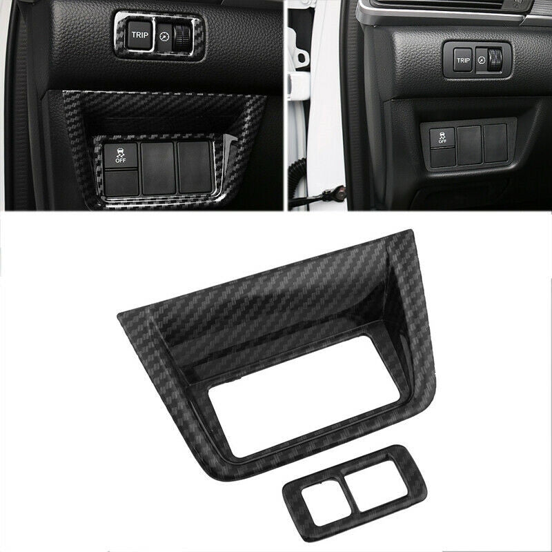 for Honda Accord 10th 2018-2022 Carbon Fiber Headlight Switch Control Cover Trim