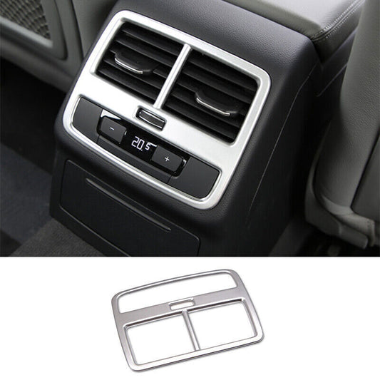 for Audi A4 A5 2017-24 ABS Matt Silver Rear Air Outlet Vent Frame Cover Trim 1P