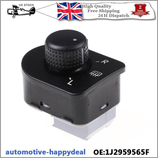 for VW ELECTRIC DOOR MIRROR KNOB SWITCH CONTROL UNIT FRONT RIGHT
