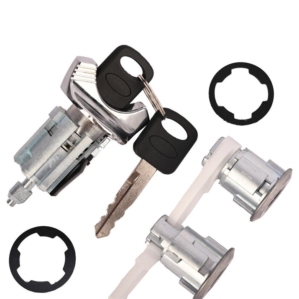 Car Ignition Door Lock Cylinder Set Accessories Repair for Ford Bronco F150 F250