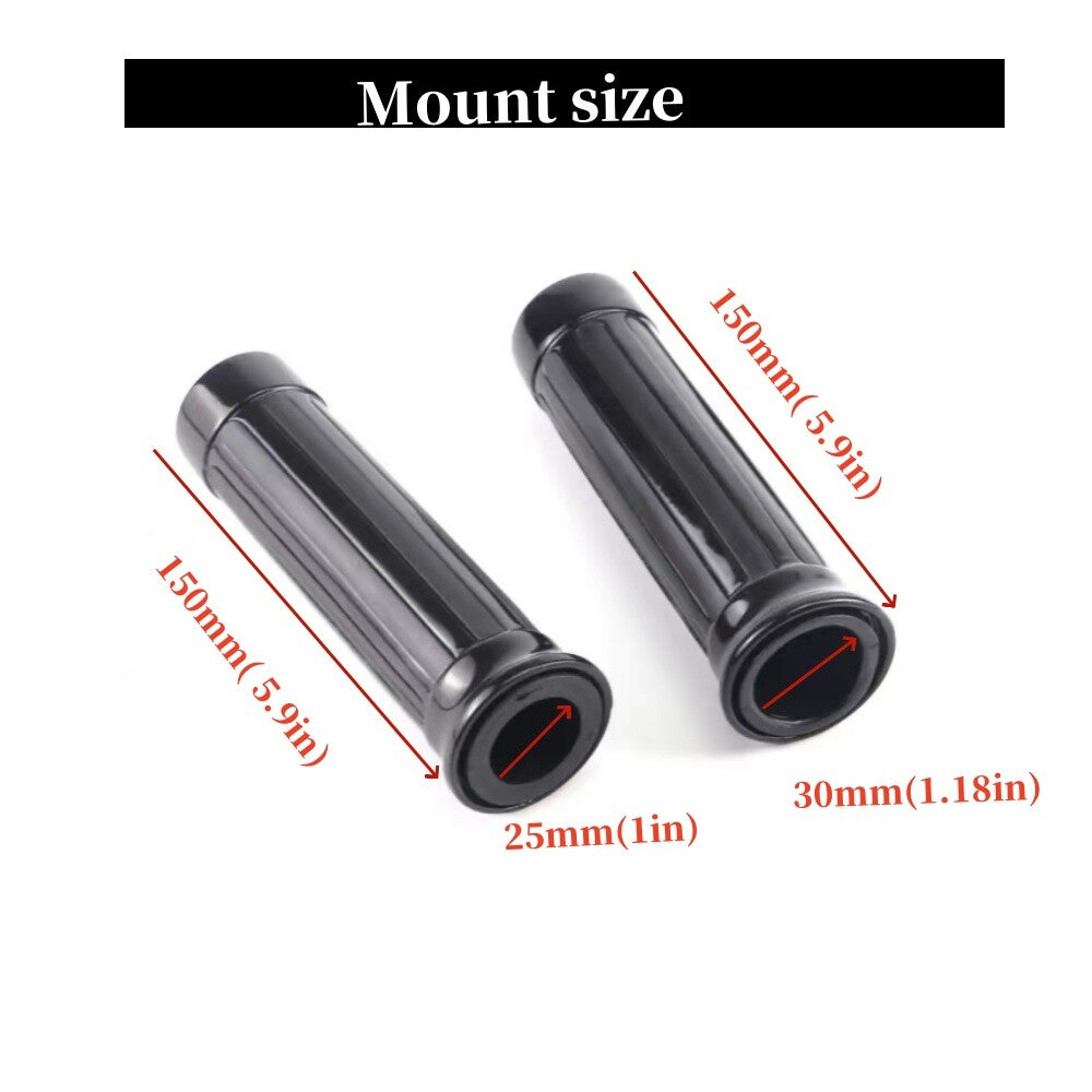 Motorcycle Black Handle Bar Hand Grips for Harley for Honda for Kawasaki for Suzuki for Yamaha
