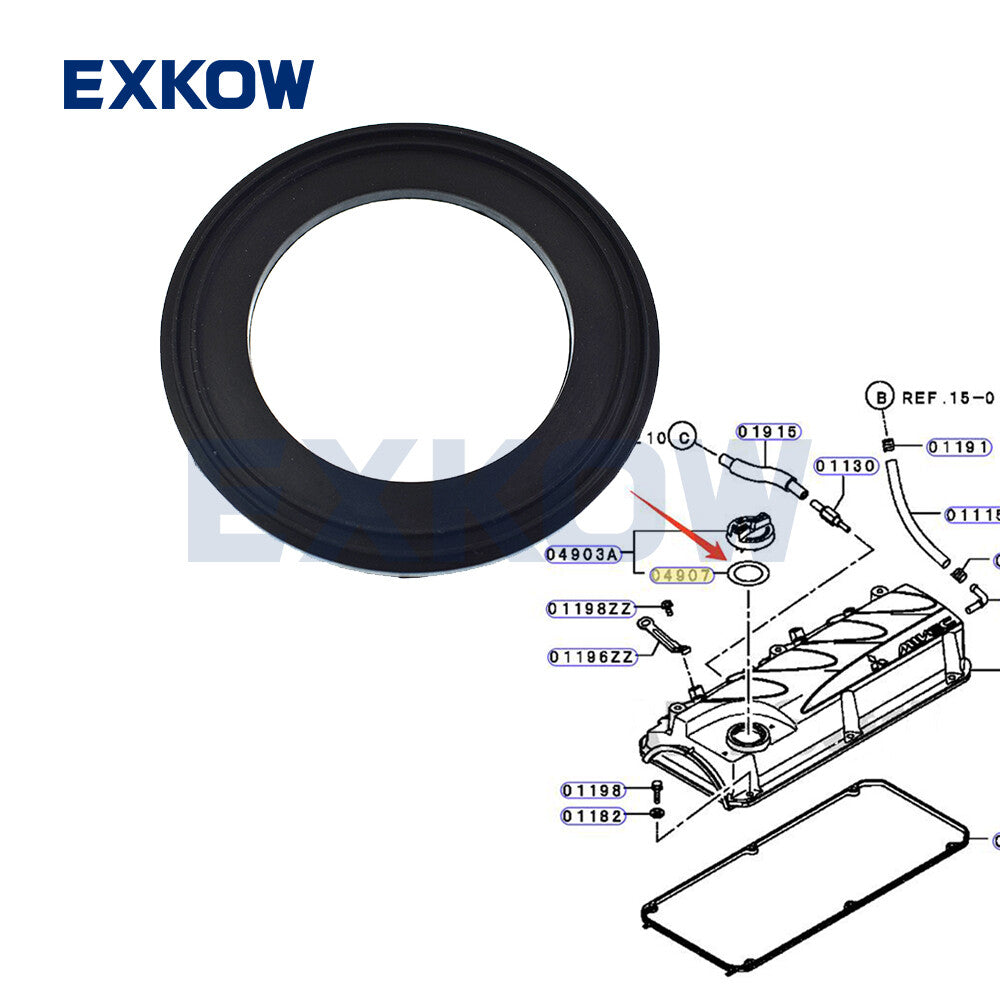 ENG Oil Filler Cap Gasket for Mitsubishi Outlander Lancer Pajero L200 MD311638