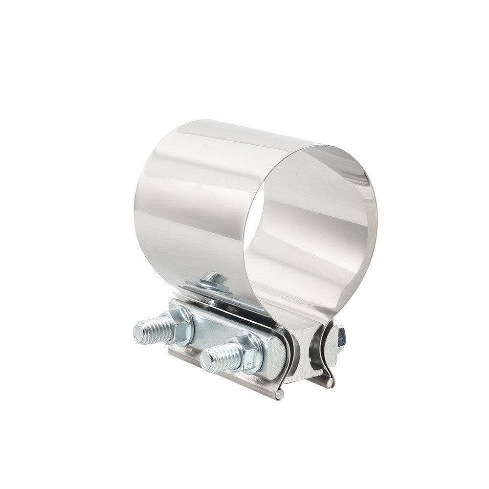 2.5-inch universal Butt connector exhaust with clip and stainless steel sealing clip