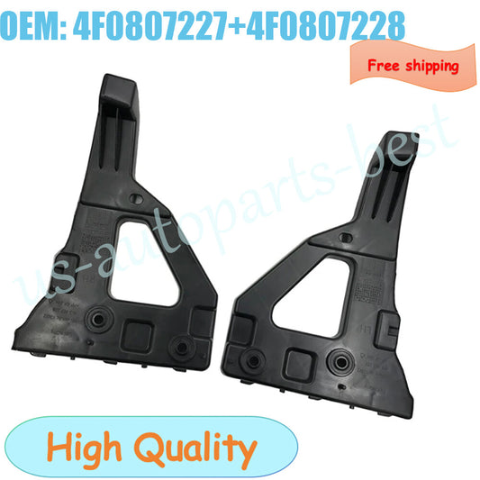 Front Left Right Bumper Bracket Set For 2005-2011 for Audi A6 Quattro 2006-2011 A6