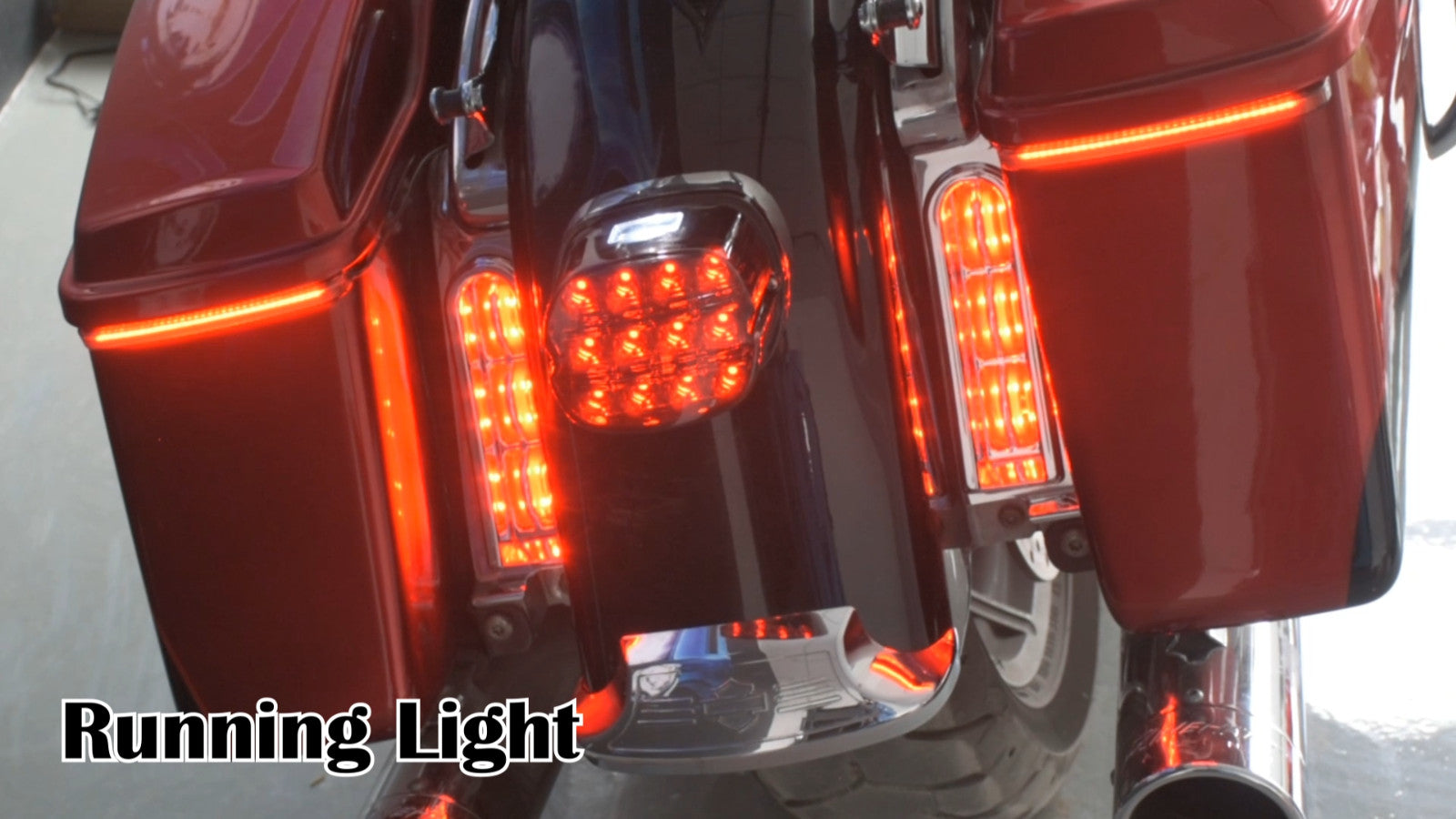 Saddlebag Flowing Brake Turn Signal w/ Somke Lens Lights Fit for Harley Touring