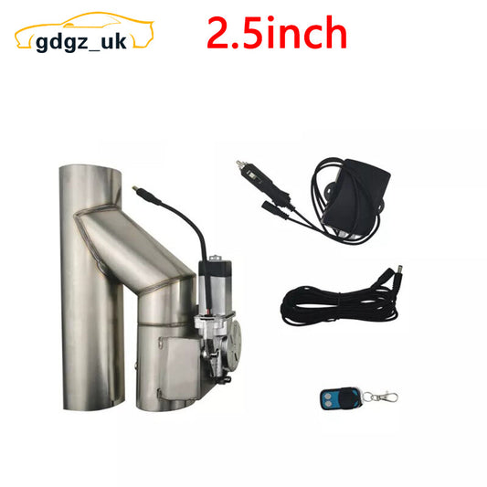 2.5 Electric Exhaust Catback Valve Single butterfly flap with Remote Control