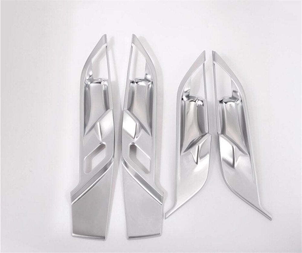 Silver ABS Interior Door Handle Bowl Panel Cover for BMW X1 X2 F48 F47 2016-2021