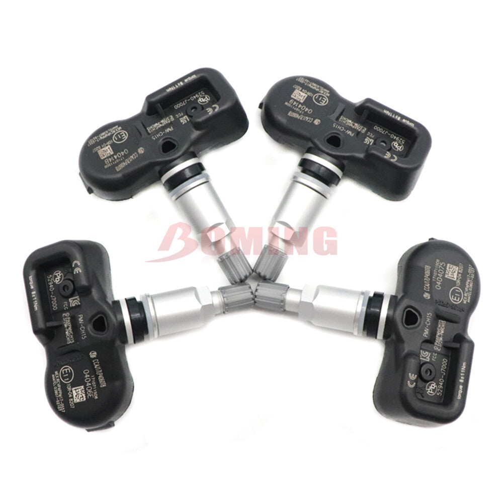 4-pack TPMS PMV-CH15 tire pressure sensors for KiA Forte Cerato Koup K3 52940-J7000